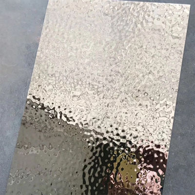 l'ondulazione dell'acqua del pannello di parete SS201 430 304 di 1000mm ha martellato lo strato di acciaio inossidabile